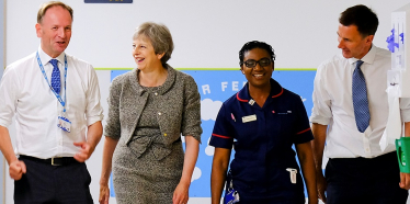 The Prime Minister sees the work of the NHS.